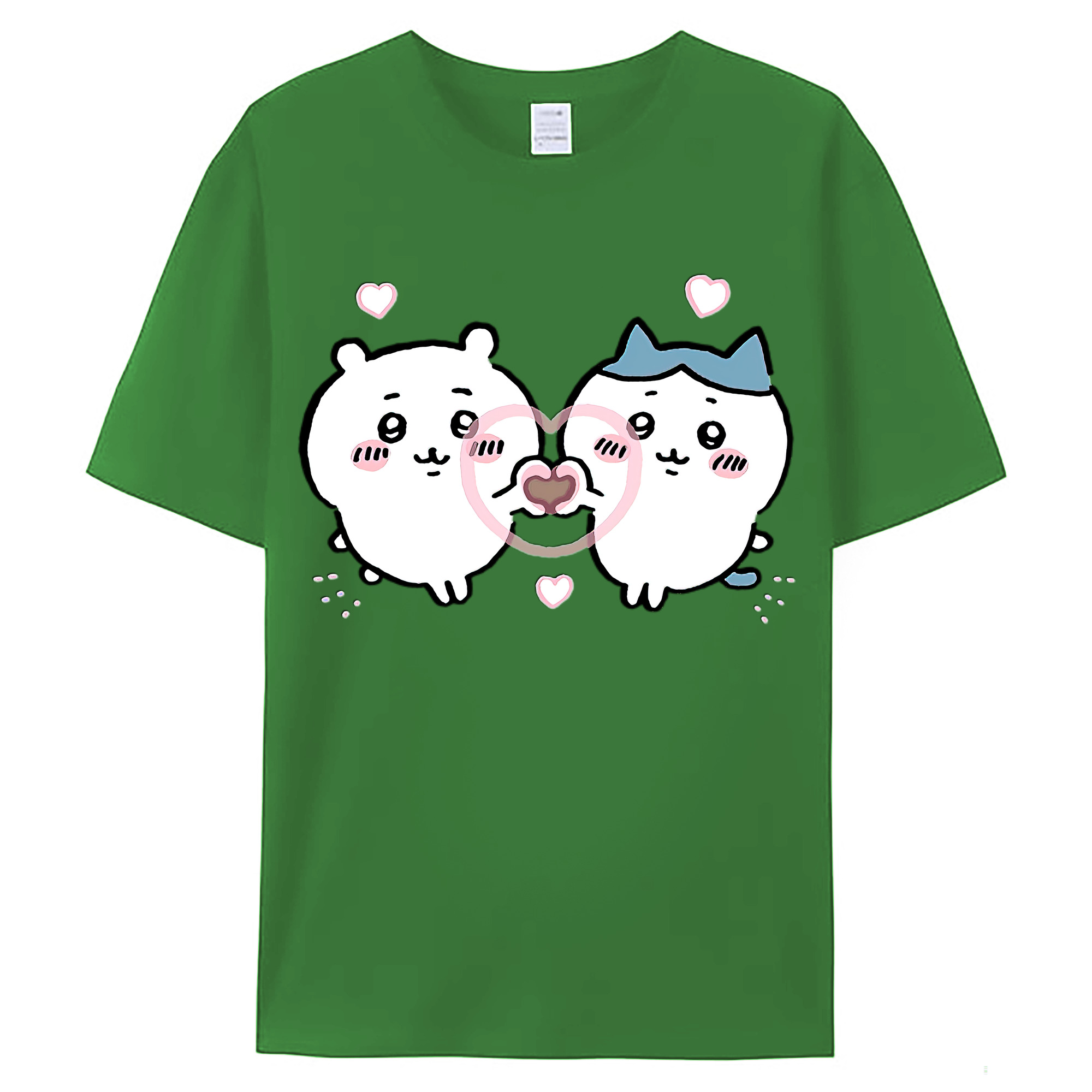 （画像用） ちいかわ ちいかわ Chii-kawa chiikawa レディースカジュアルプリントTシャツ（綿100％）
